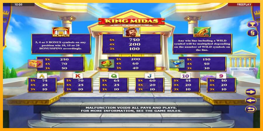 King Midas macchina da gioco per soldi, immagine 4