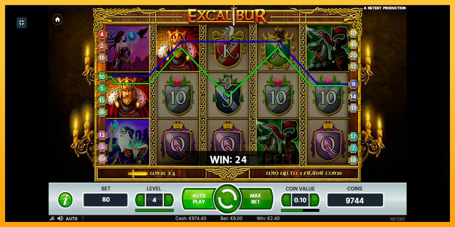 Excalibur macchina da gioco per soldi, immagine 3