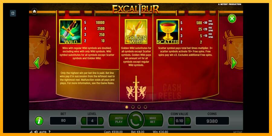 Excalibur macchina da gioco per soldi, immagine 6