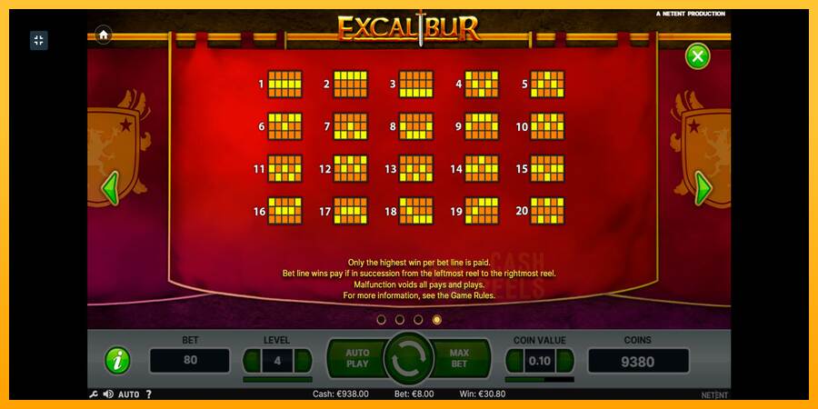 Excalibur macchina da gioco per soldi, immagine 9