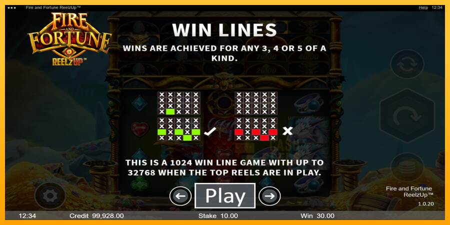 Fire and Fortune ReelzUp macchina da gioco per soldi, immagine 7