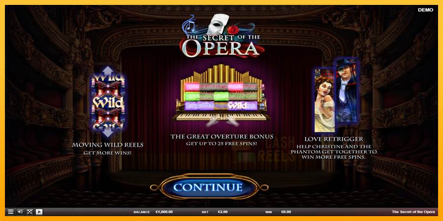 The Secret of the Opera macchina da gioco per soldi, immagine 1