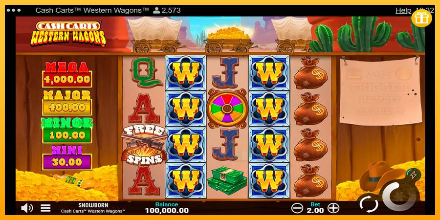 Cash Carts Western Wagons macchina da gioco per soldi, immagine 1