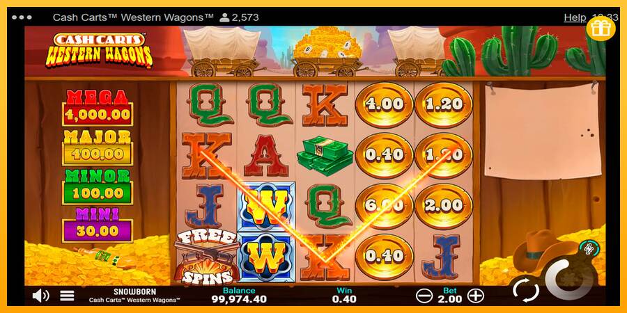 Cash Carts Western Wagons macchina da gioco per soldi, immagine 5