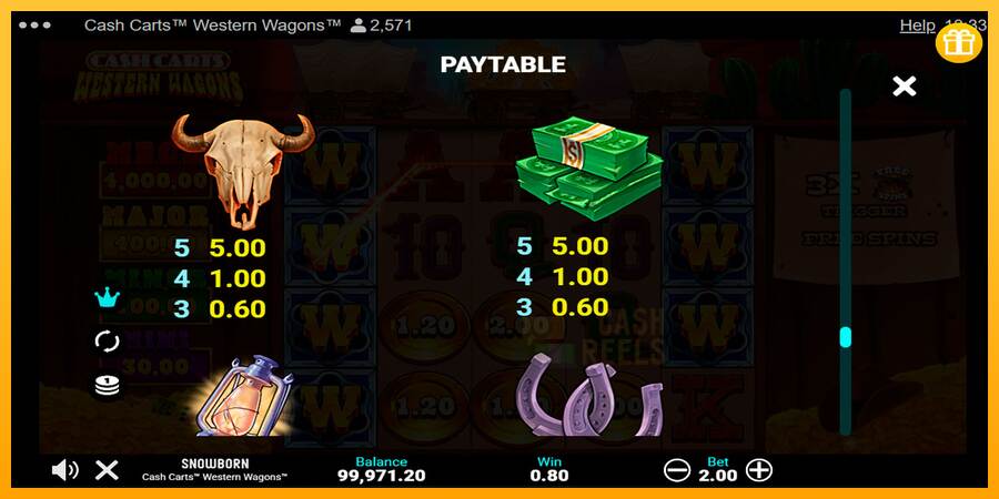 Cash Carts Western Wagons macchina da gioco per soldi, immagine 6