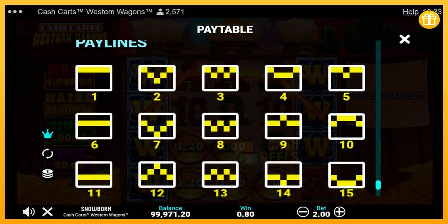 Cash Carts Western Wagons macchina da gioco per soldi, immagine 7