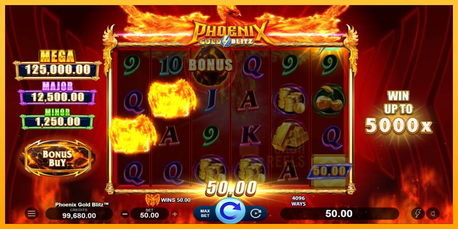 Phoenix Gold Blitz macchina da gioco per soldi, immagine 4