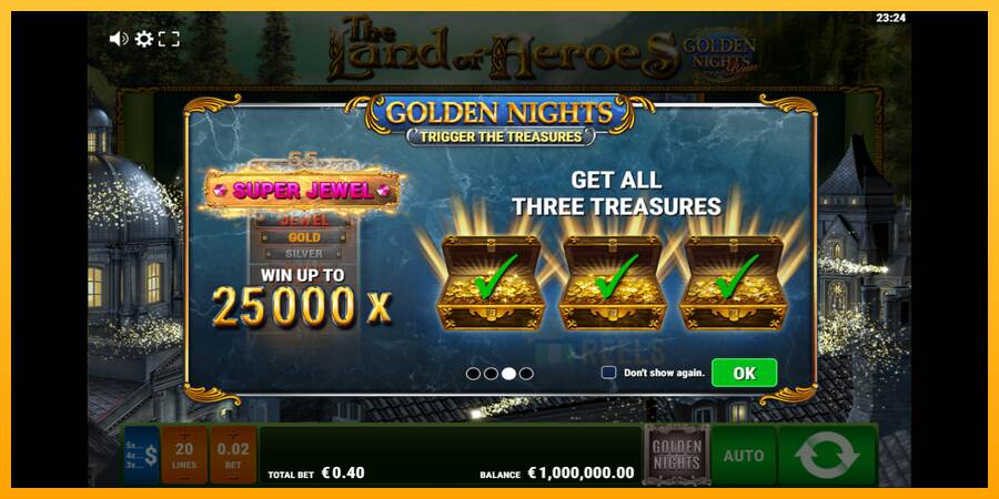 The Land of Heroes Golden Nights macchina da gioco per soldi, immagine 1