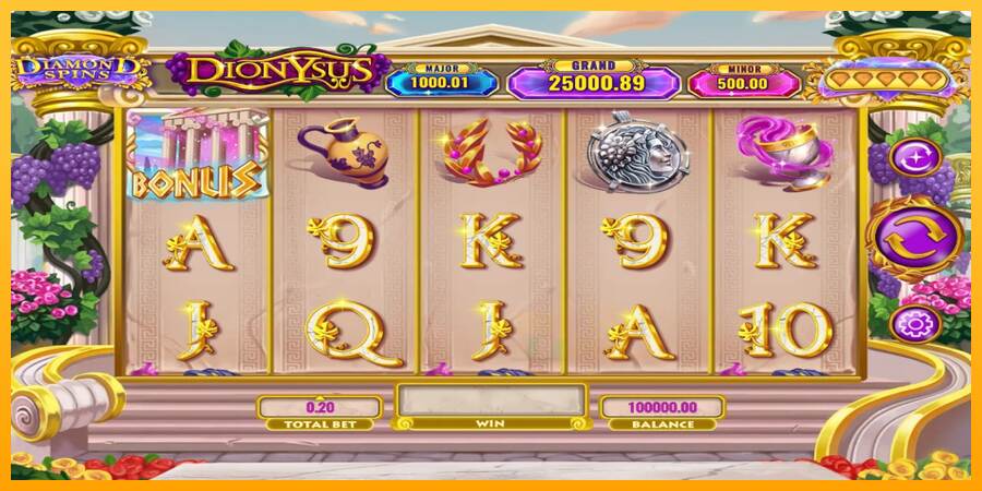 Diamond Spins Dionysus macchina da gioco per soldi, immagine 1