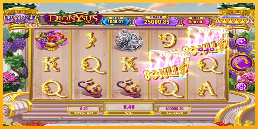 Diamond Spins Dionysus macchina da gioco per soldi, immagine 4