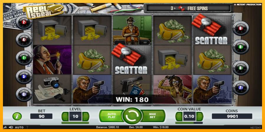 Reel Steal macchina da gioco per soldi, immagine 2