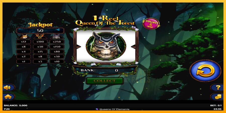 1 Reel Queen of the Forest macchina da gioco per soldi, immagine 2