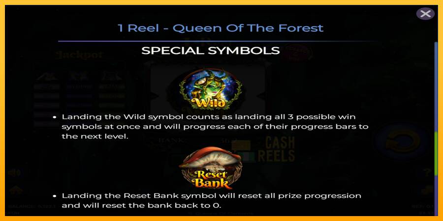 1 Reel Queen of the Forest macchina da gioco per soldi, immagine 6