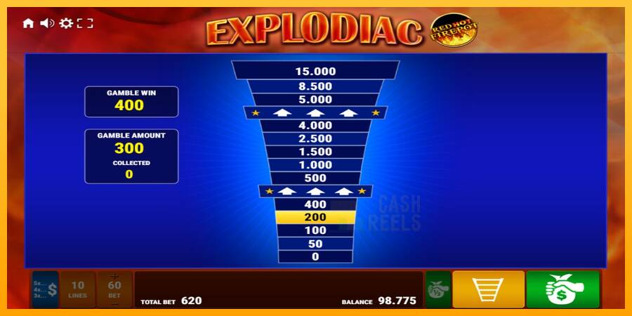 Explodiac Red Hot Firepot macchina da gioco per soldi, immagine 4