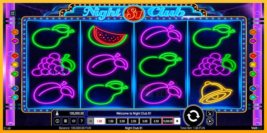 Night Club 81 macchina da gioco per soldi, immagine 2