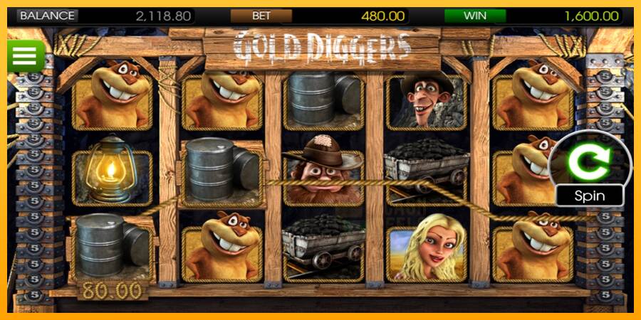 Gold Diggers macchina da gioco per soldi, immagine 2