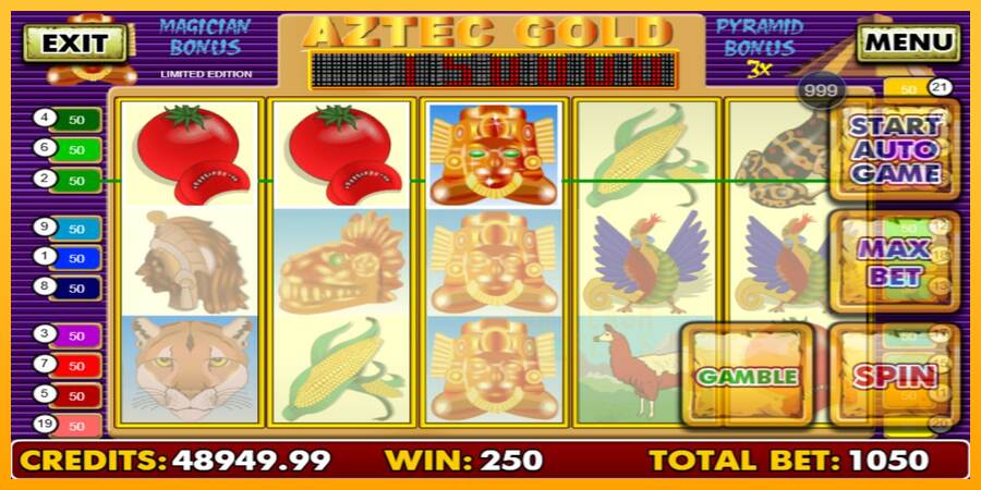 Aztec Gold macchina da gioco per soldi, immagine 2