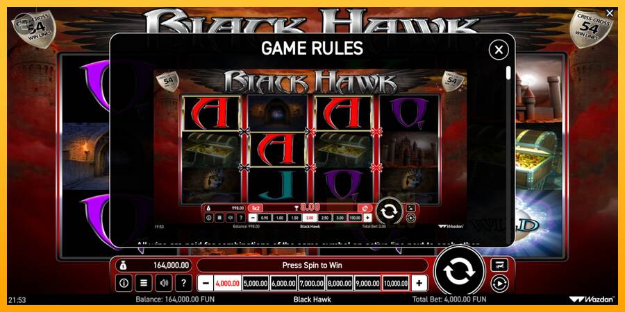 Black Hawk macchina da gioco per soldi, immagine 5