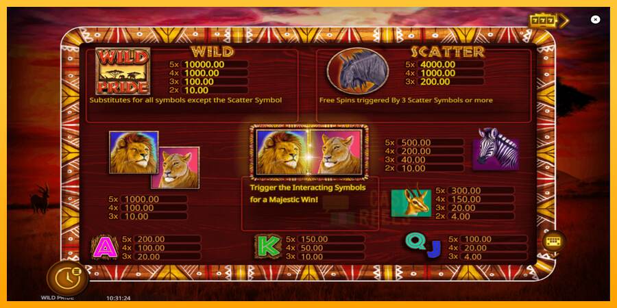 Wild Pride macchina da gioco per soldi, immagine 5