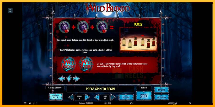 Wild Blood macchina da gioco per soldi, immagine 9