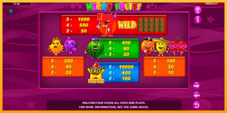 Merry Fruits macchina da gioco per soldi, immagine 8