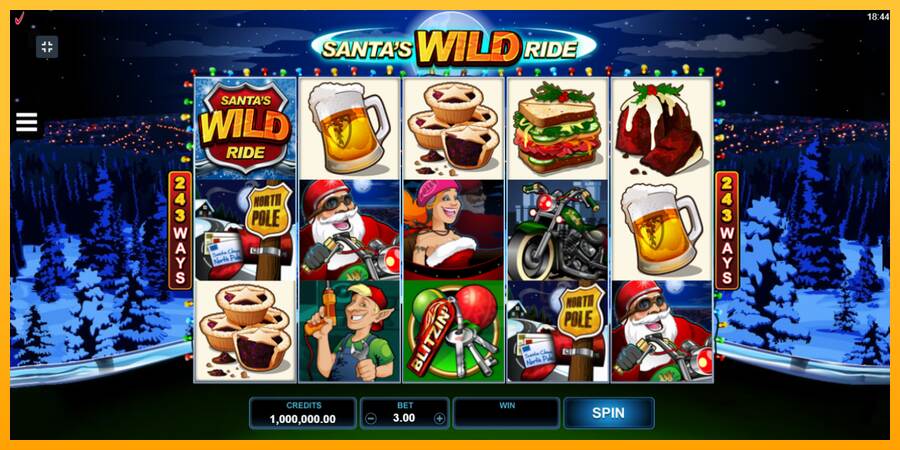 Santas Wild Ride macchina da gioco per soldi, immagine 2