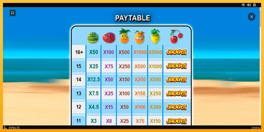 Funky Fruits macchina da gioco per soldi, immagine 3