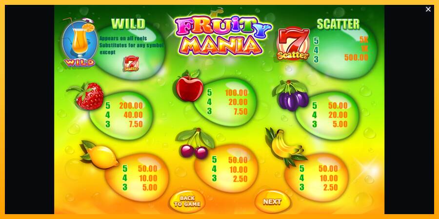 Fruity Mania macchina da gioco per soldi, immagine 6