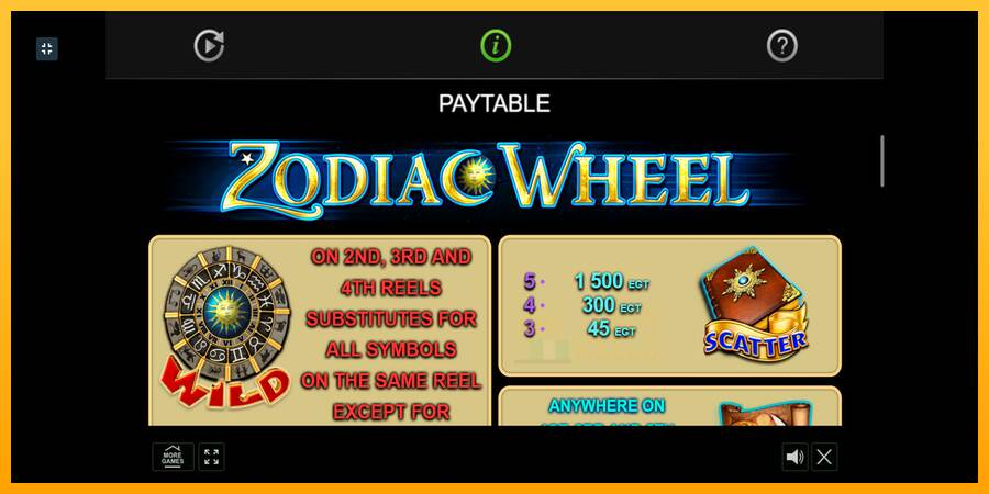 Zodiac Wheel macchina da gioco per soldi, immagine 6