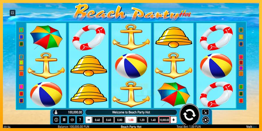 Beach Party Hot macchina da gioco per soldi, immagine 1