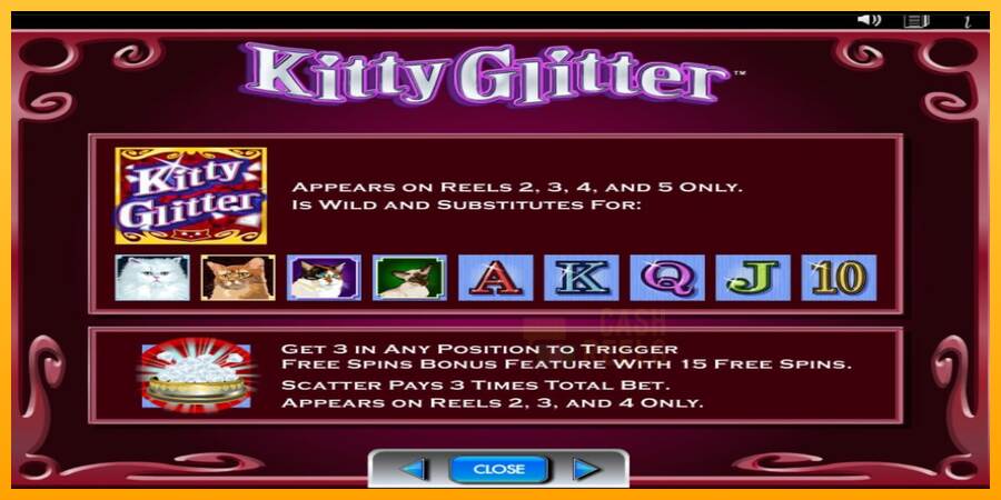 Kitty Glitter macchina da gioco per soldi, immagine 5