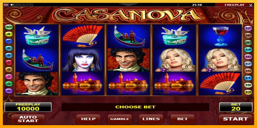 Casanova macchina da gioco per soldi, immagine 2