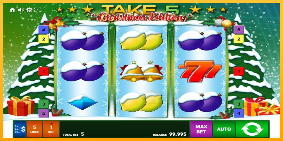 Take 5 Christmas Edition macchina da gioco per soldi, immagine 1