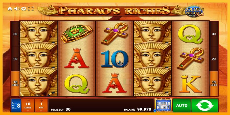 Pharaos Riches Golden Nights macchina da gioco per soldi, immagine 2