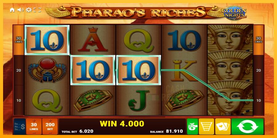 Pharaos Riches Golden Nights macchina da gioco per soldi, immagine 3