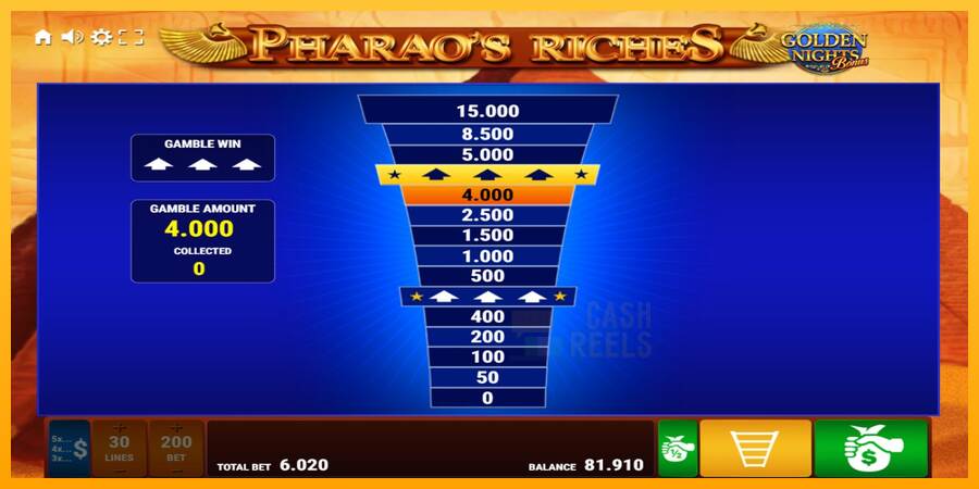 Pharaos Riches Golden Nights macchina da gioco per soldi, immagine 4