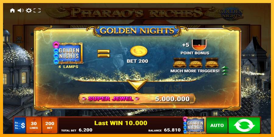 Pharaos Riches Golden Nights macchina da gioco per soldi, immagine 7