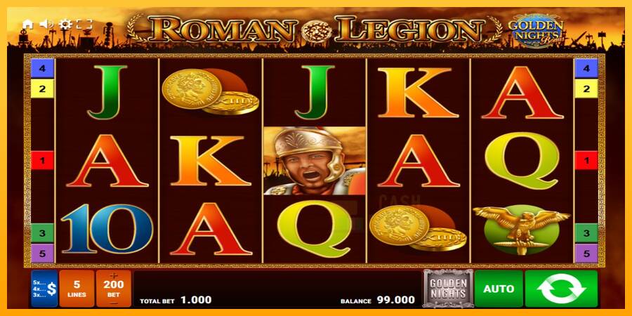 Roman Legion Golden Nights macchina da gioco per soldi, immagine 1