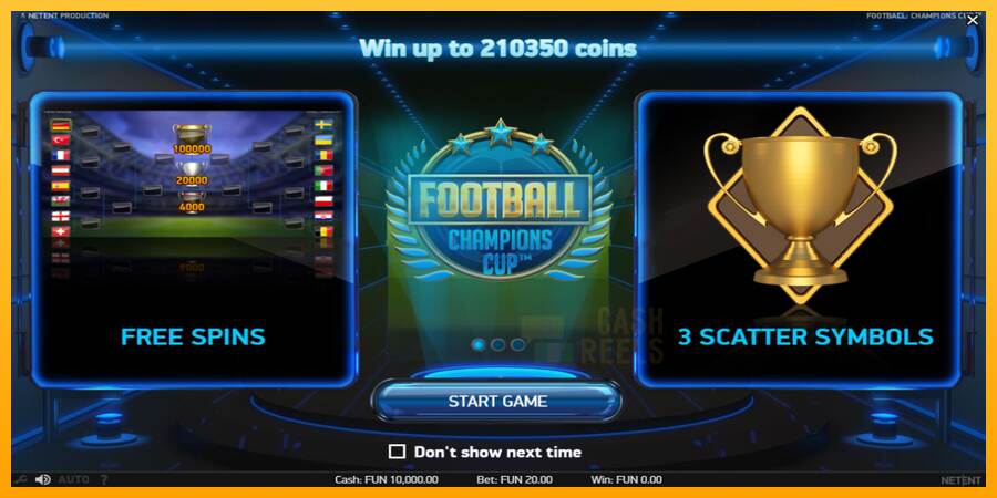 Football Champions Cup macchina da gioco per soldi, immagine 1