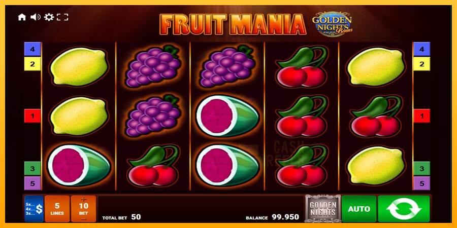 Fruit Mania Golden Nights macchina da gioco per soldi, immagine 1