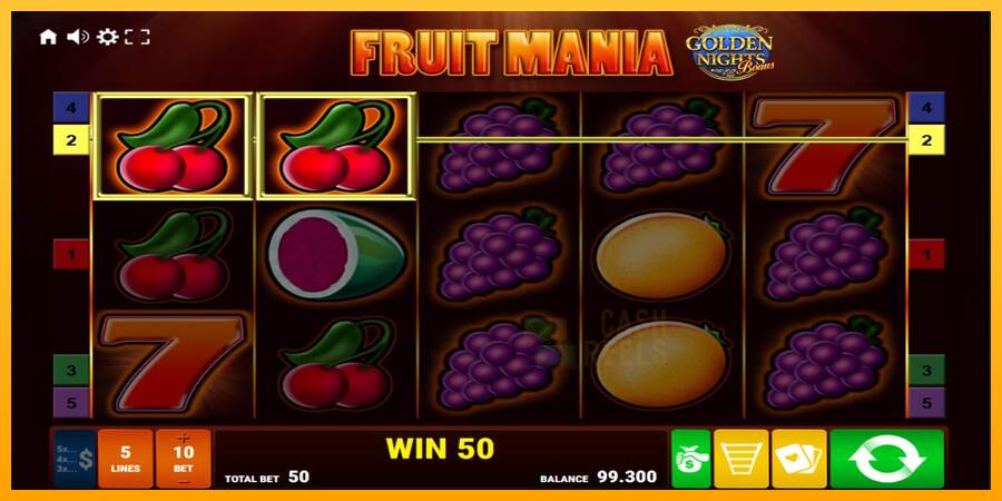 Fruit Mania Golden Nights macchina da gioco per soldi, immagine 2