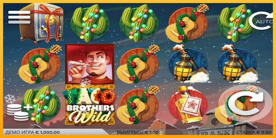 Taco Brothers Saving Christmas macchina da gioco per soldi, immagine 2