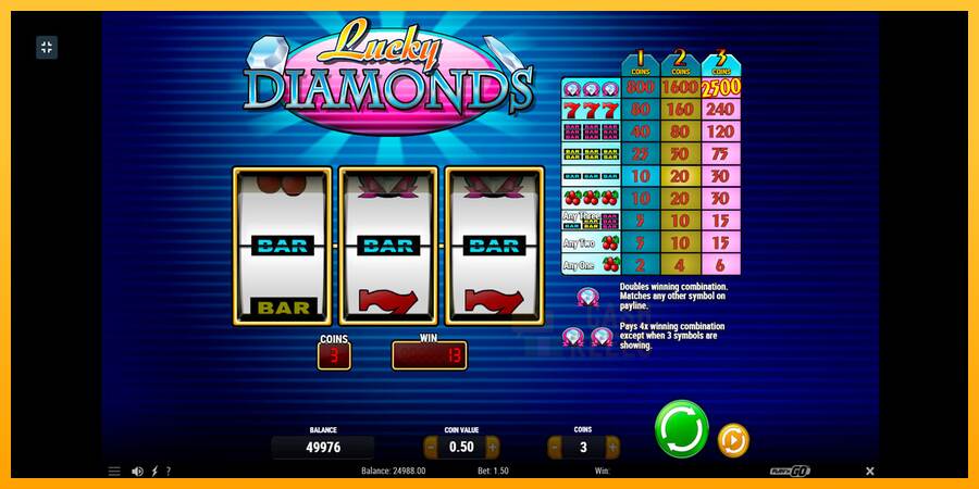 Lucky Diamonds macchina da gioco per soldi, immagine 2