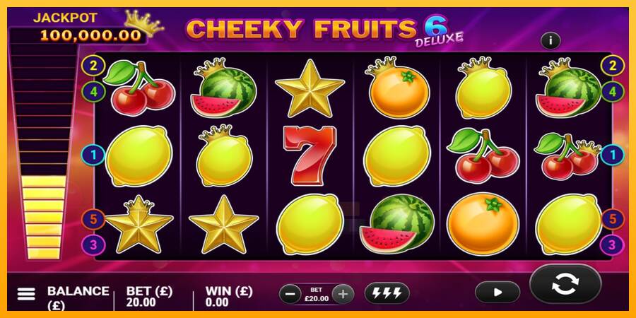 Cheeky Fruits 6 Deluxe macchina da gioco per soldi, immagine 4