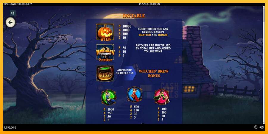 Halloween Fortune macchina da gioco per soldi, immagine 6