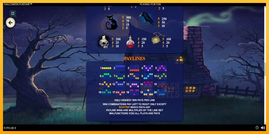 Halloween Fortune macchina da gioco per soldi, immagine 7