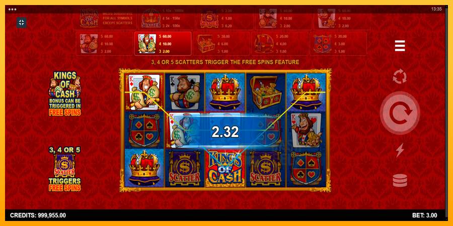 Kings of Cash macchina da gioco per soldi, immagine 4