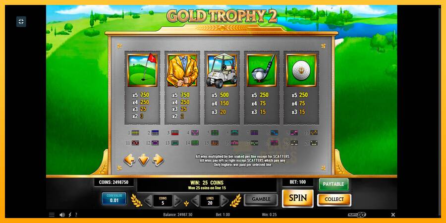 Gold Trophy 2 macchina da gioco per soldi, immagine 5