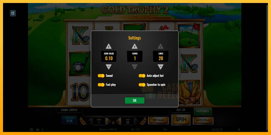 Gold Trophy 2 macchina da gioco per soldi, immagine 7