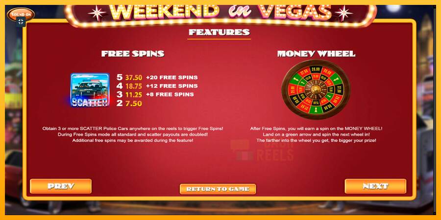 Weekend In Vegas macchina da gioco per soldi, immagine 7